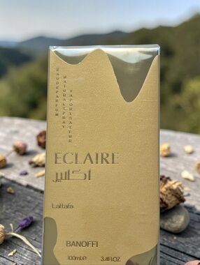 Lattafa Eclaire Banoffi Eau de Parfum Spray 100ml. 3.4 Fl.oz Gold
